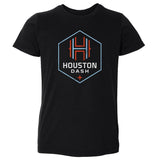 Toddler Houston Dash Black Vintage Primary Logo Tee
