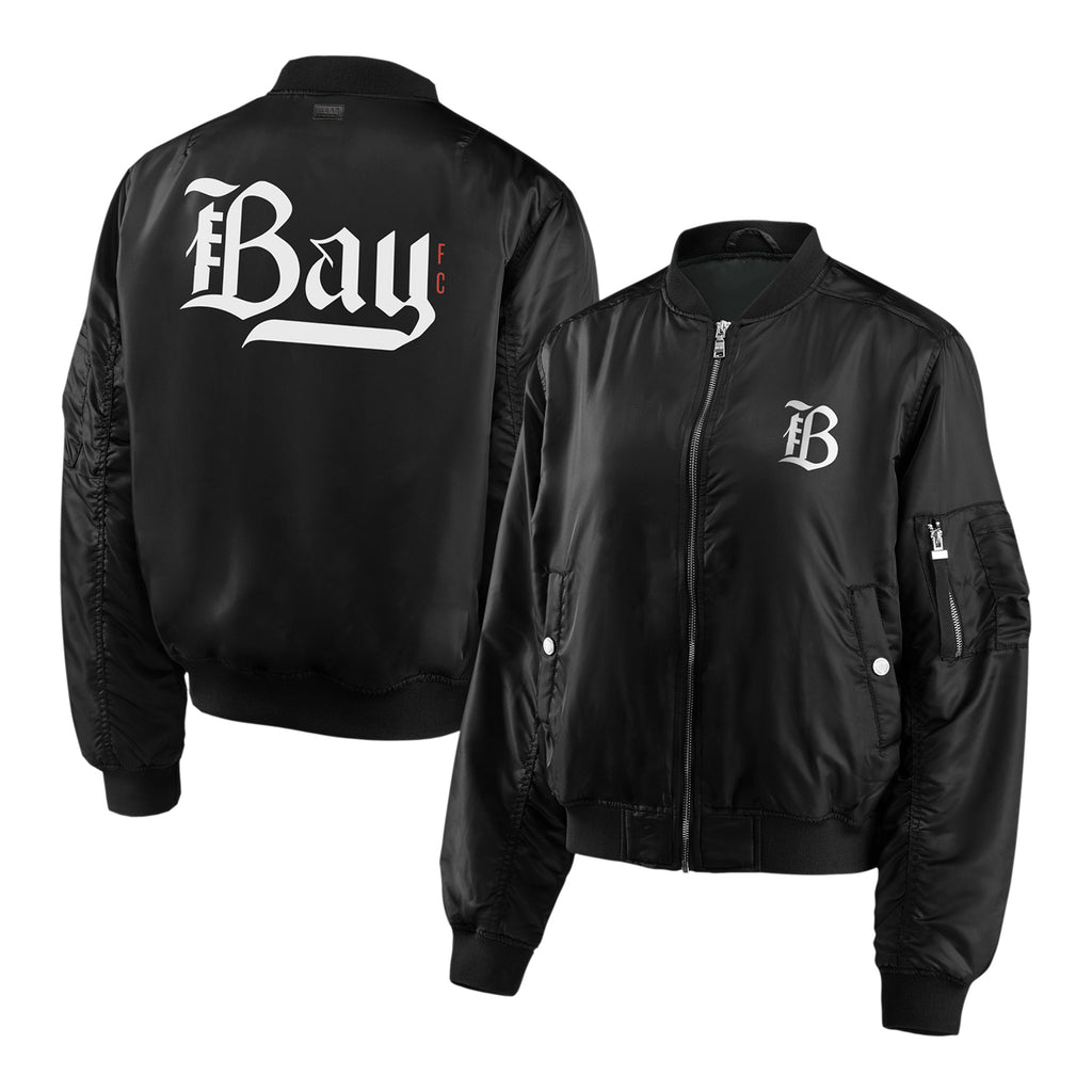 Women's Bay FC WEAR Black Bomber Jacket