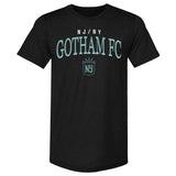 Unisex NJ/NY Gotham FC Black Arched Wordmark Slim-Fit Tee