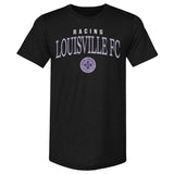 Unisex Racing Louisville Black Arched Wordmark Slim-Fit Tee
