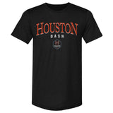 Unisex Houston Dash Black Arched Wordmark Slim-Fit Tee