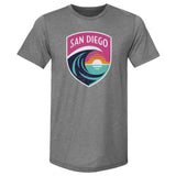Unisex San Diego Wave Vintage Primary Logo Slim-Fit Tee
