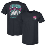 Unisex San Diego Wave Navy Hometown Slim-Fit Tee