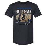 Unisex Seattle Reign FC Navy Jordyn Huitema Cracked Number Slim-Fit Tee