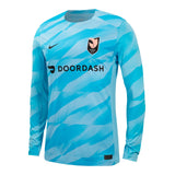 Unisex Nike 2024 Angel City FC Replica Blue Goalkeeper Jersey -Angled Left View