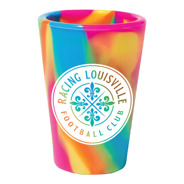 WinCraft Racing Louisville Hippie Silicone Shot Glass - Front View