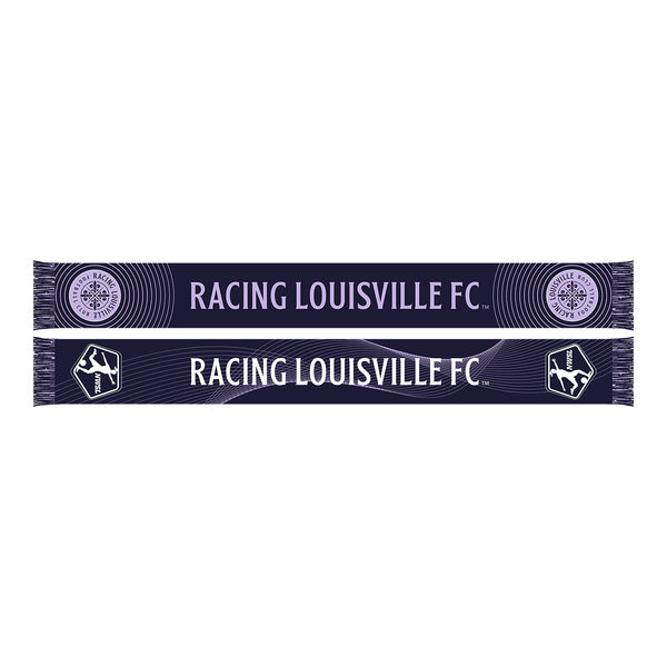 NWSL 2024 Draft Racing Louisville Purple Scarf - Front View