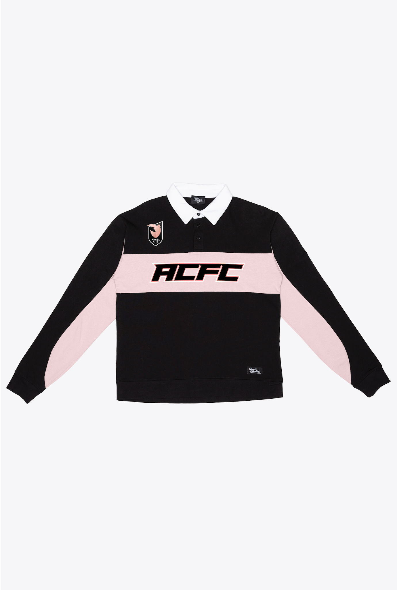 Unisex Angel City FC Oversized Long Sleeve Rugby Sweater – NWSL SHOP Unisex Angel City FC Oversized Long Sleeve Rugby Sweater – NWSL SHOP