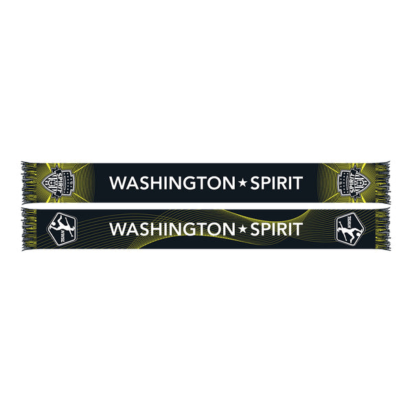 NWSL 2024 Draft Washington Spirit Black Scarf - Front View
