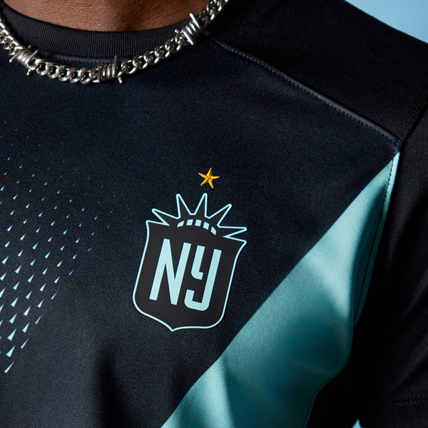Unisex Nike 2024 NJ/NY Gotham FC Primary Replica Jersey - Gotham FC Logo Close-up