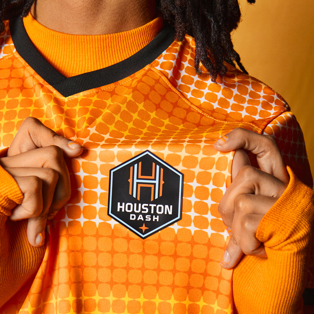 Unisex Nike 2024 Houston Dash Primary 10th Anniversary Replica Jersey - Houston Dash Logo Close-up