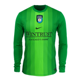Unisex Chicago Stars Nike Green 2025 Replica Goalkeeper Jersey