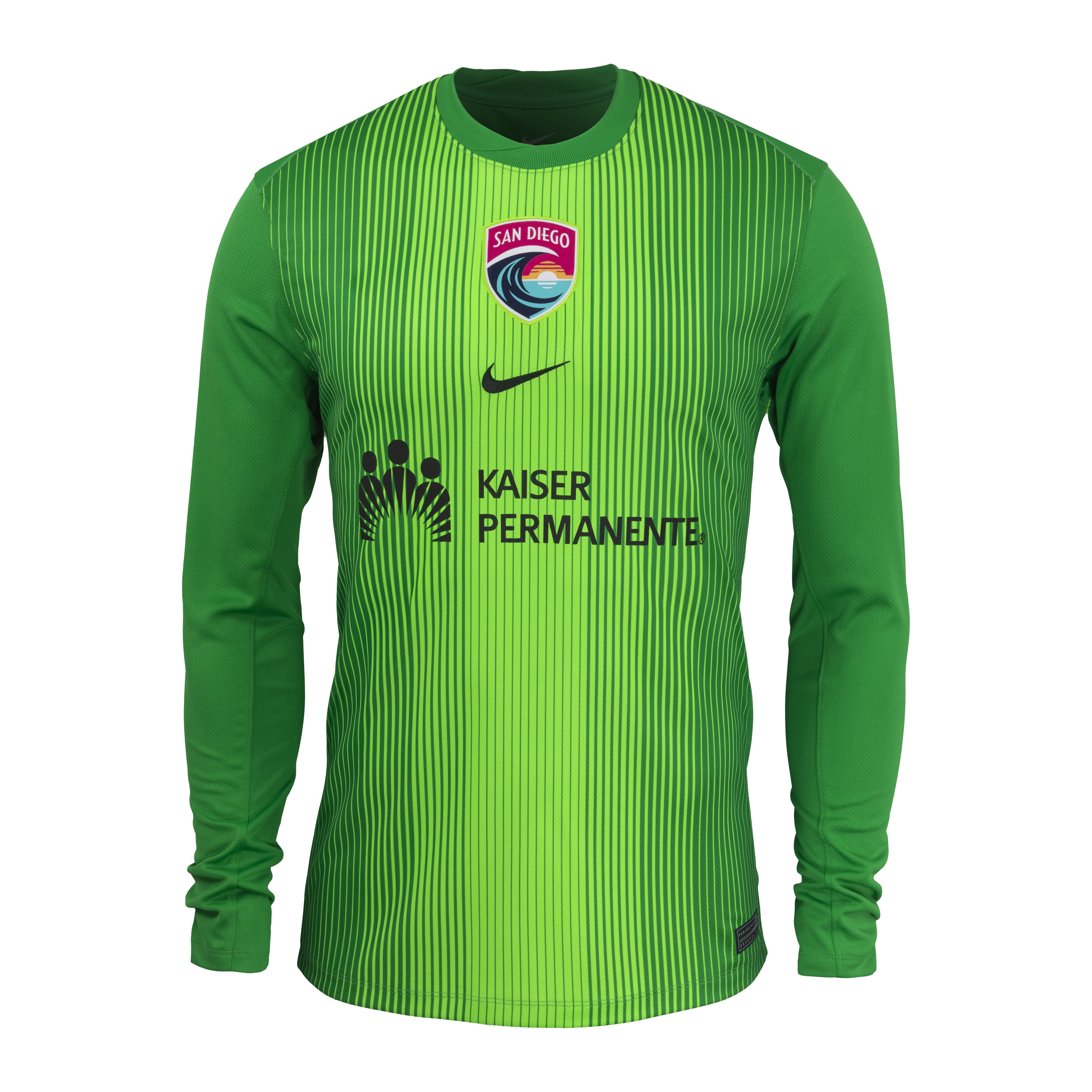 Unisex San Diego Wave Nike Green 2025 Replica Goalkeeper Jersey Unisex San Diego Wave Nike Green 2025 Replica Goalkeeper Jersey
