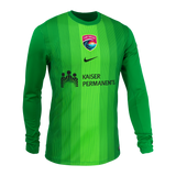 Unisex San Diego Wave Nike Green 2025 Replica Goalkeeper Jersey