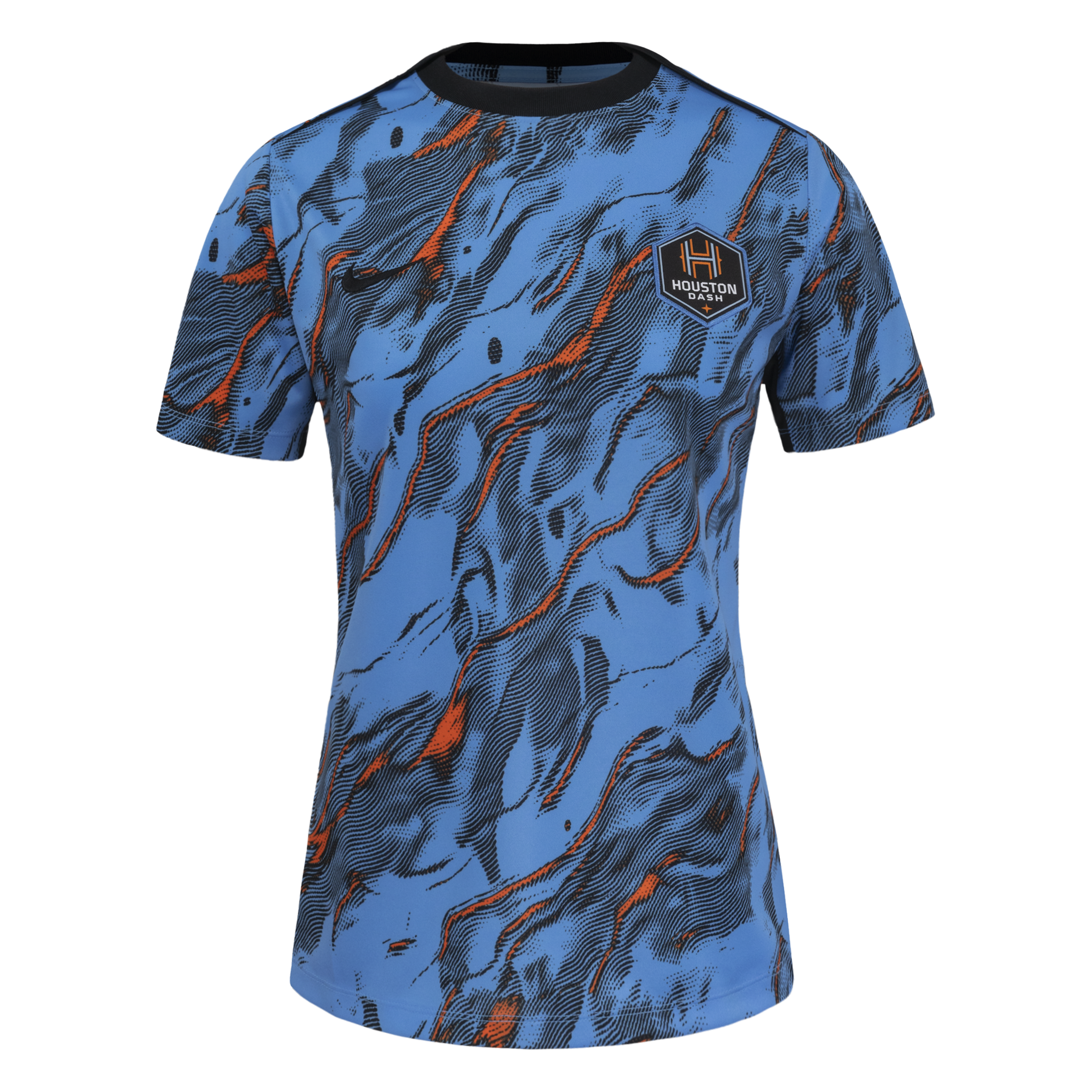 Women's Houston Dash Nike Blue 2025 Pre-Match Top