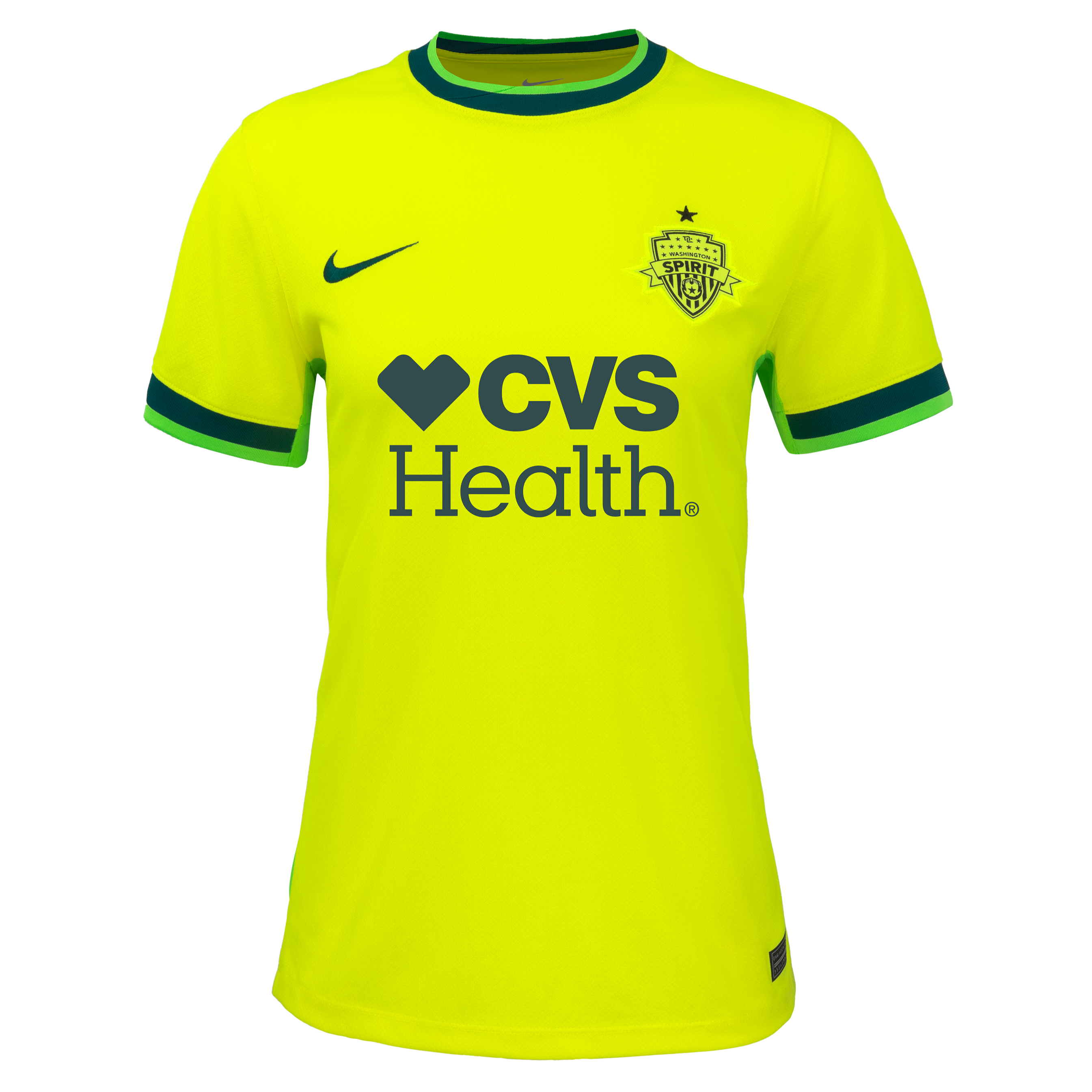 Women's Washington Spirit Nike Yellow Secondary Replica Jersey