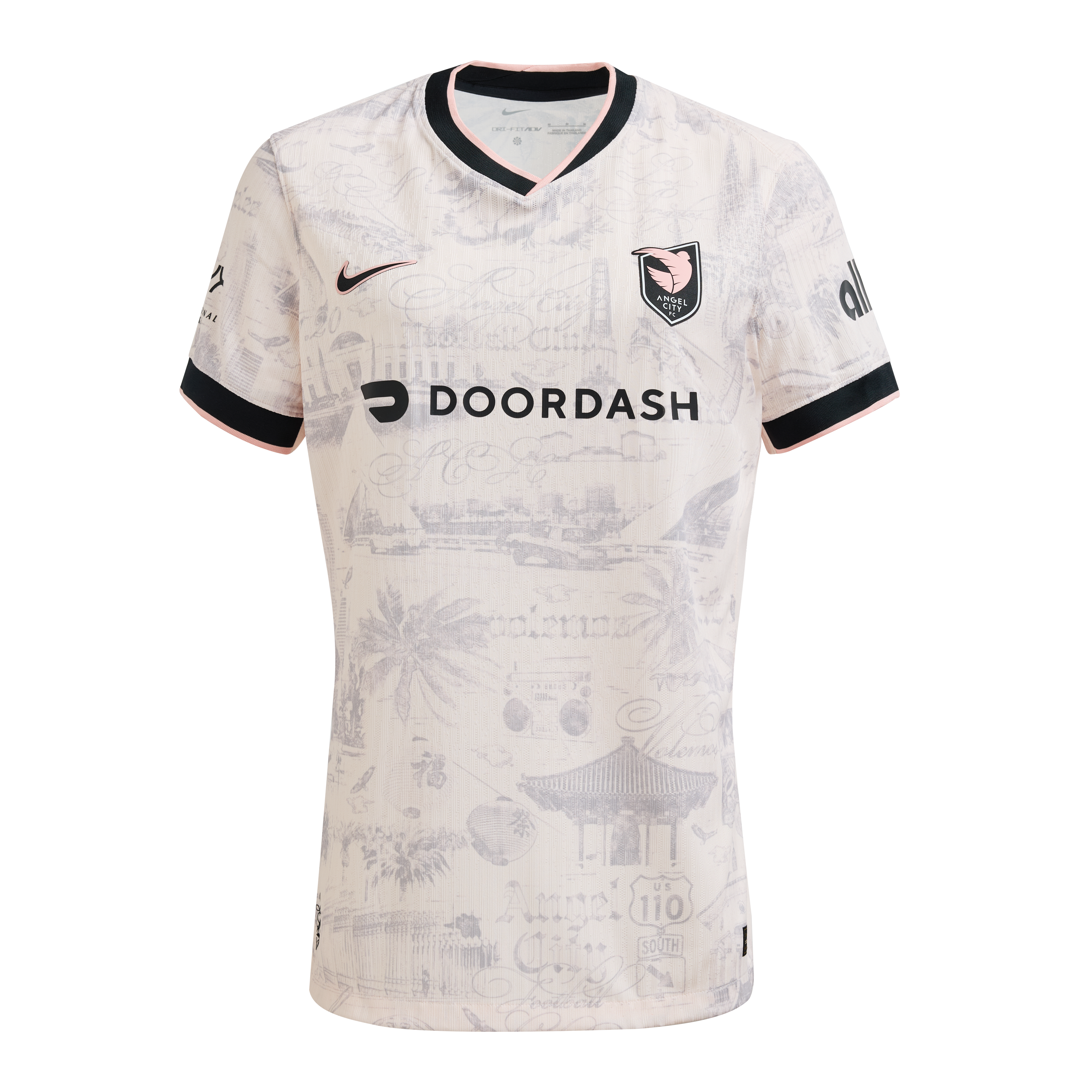 Women's Angel City FC NWSL Light Pink Los Angeles Secondary Authentic