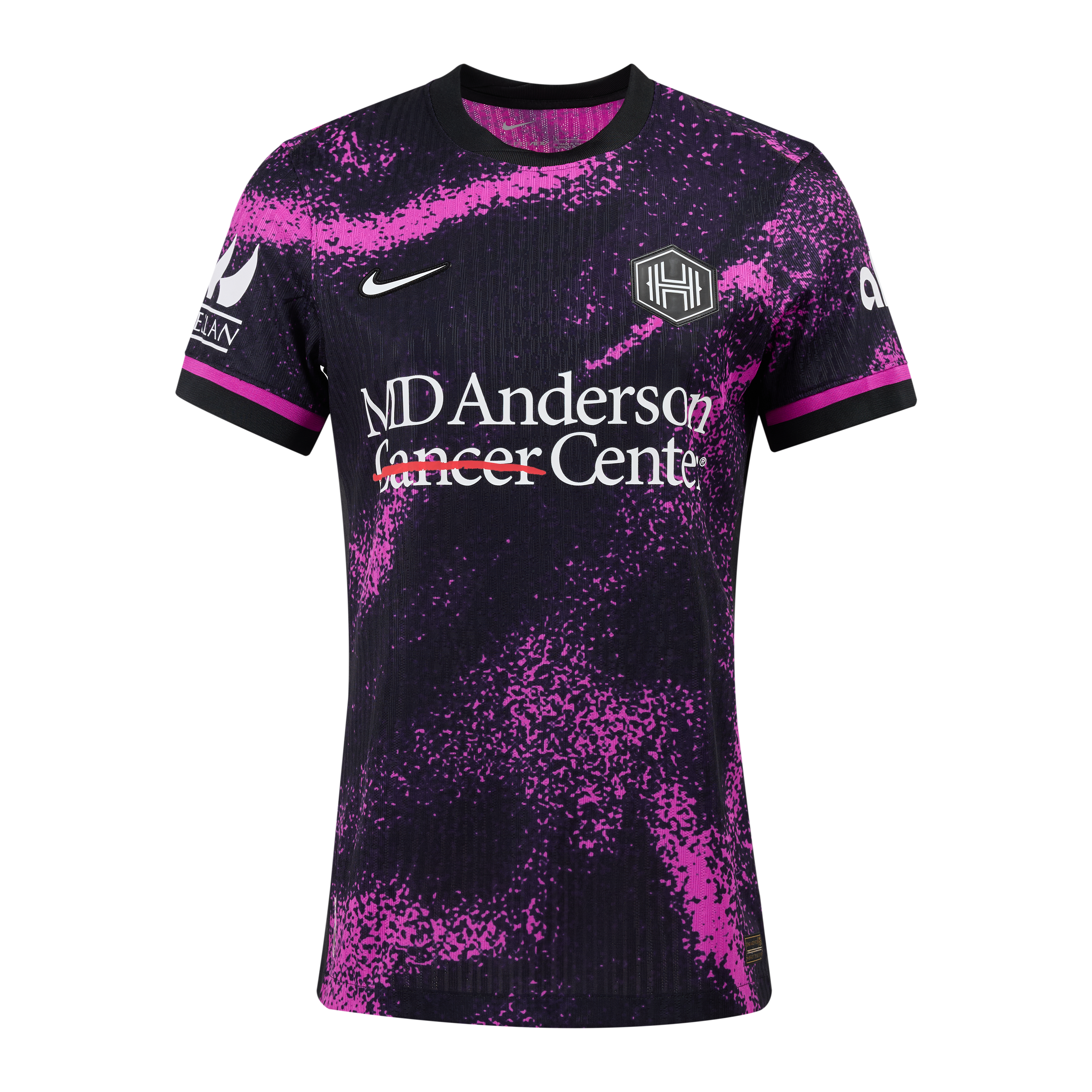 Women's Houston Dash NWSL Purple Cosmic Storm Secondary Authentic Jers