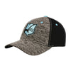 Sky Blue Structured Hat in Gray - Left View