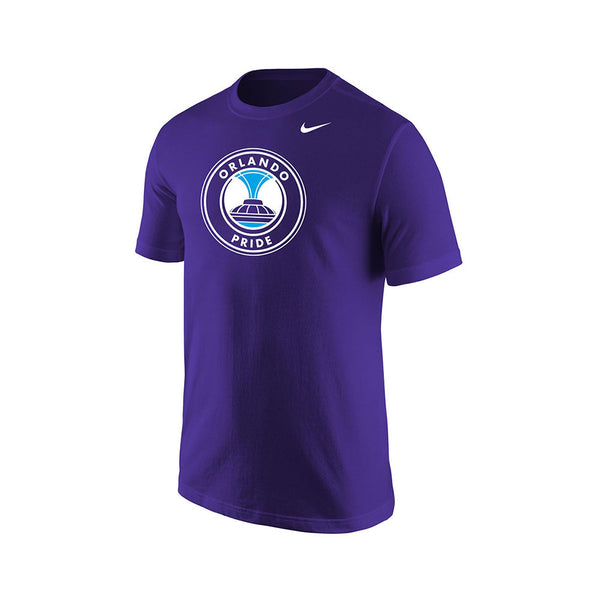 Orlando Pride Youth Nike Logo Tee in Purple- Front View