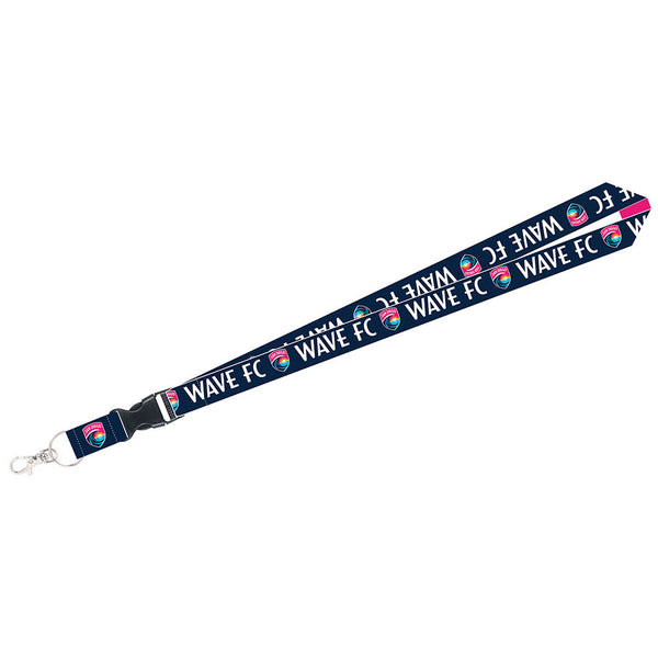 San Diego Wave Lanyard in Blue- Back View