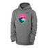 Youth Nike San Diego Wave FC Crest Grey Hoodie - Front View