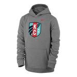 Youth Nike KC Current Crest Grey Hoodie - Front View