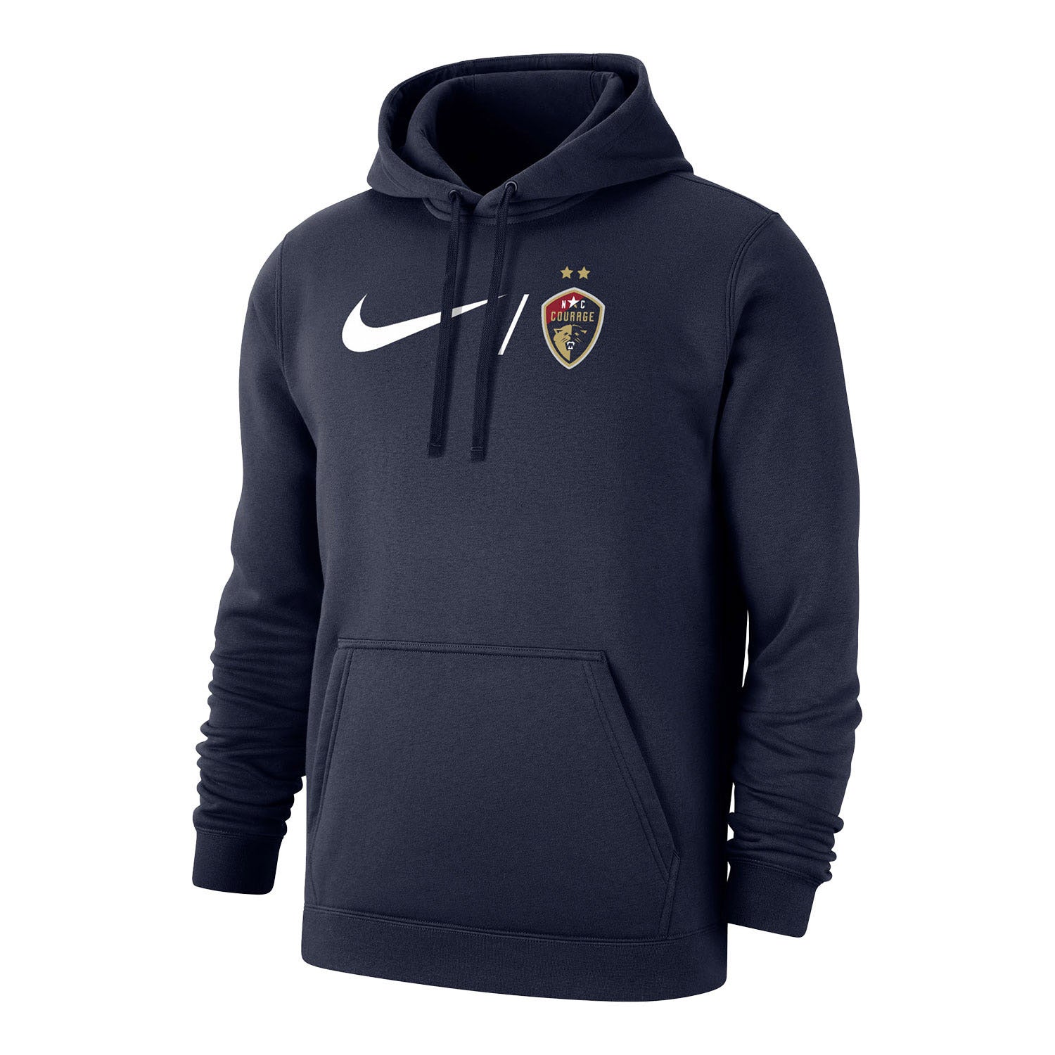 Men's Nike NC Courage Swoosh Crest Navy Hoodie - Front View