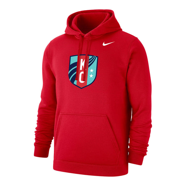 Men's Nike KC Current Crest Red Hoodie - Front View