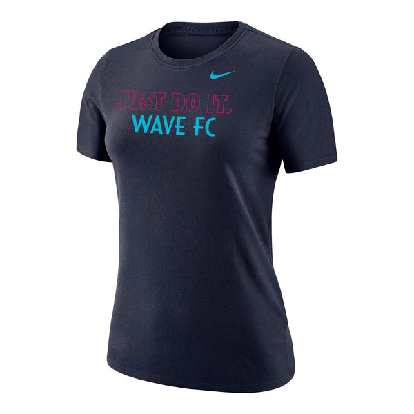 Women's Nike San Diego Wave FC JDI Navy Tee - Front View