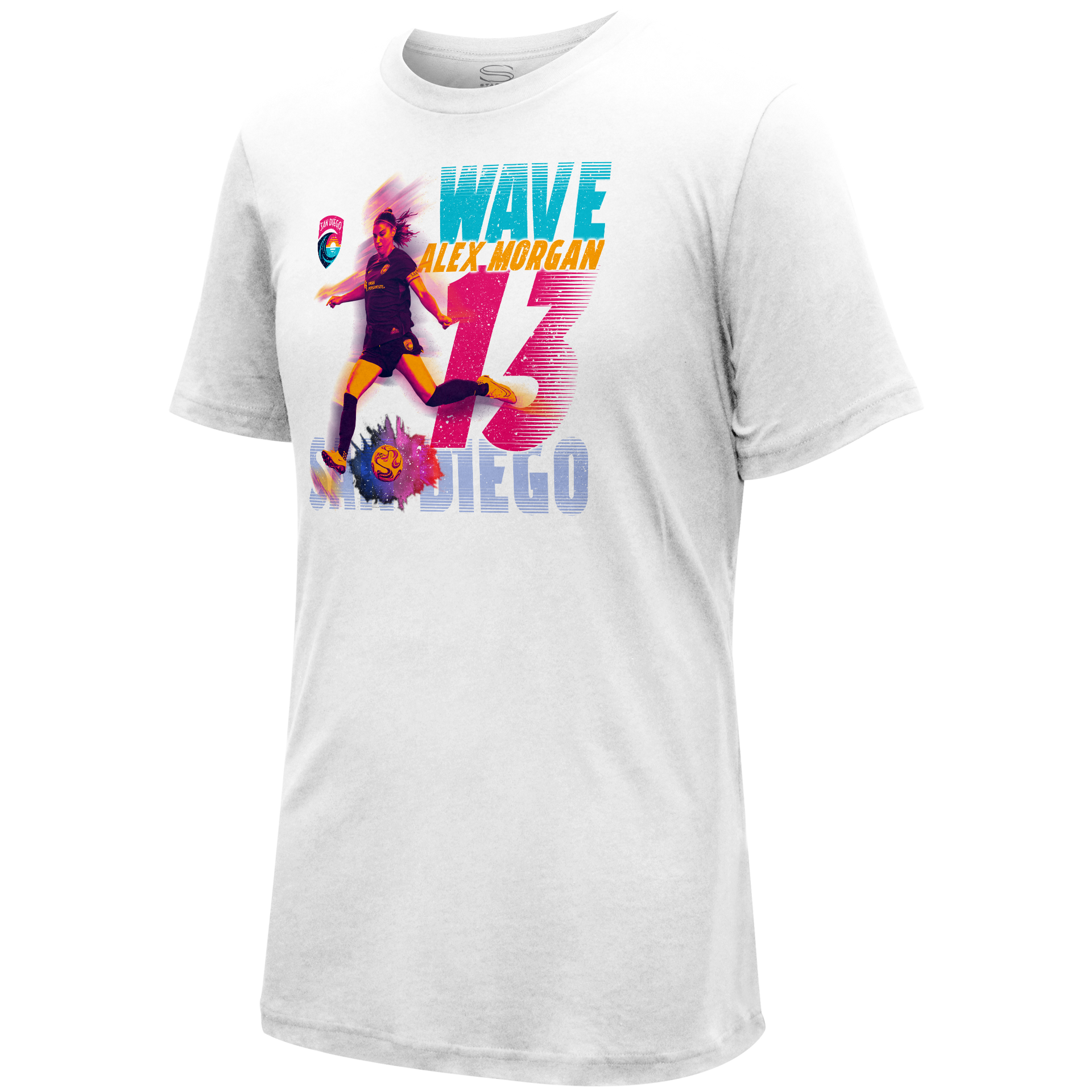 Unisex San Diego Wave White Alex Morgan Action Tee – NWSL SHOP