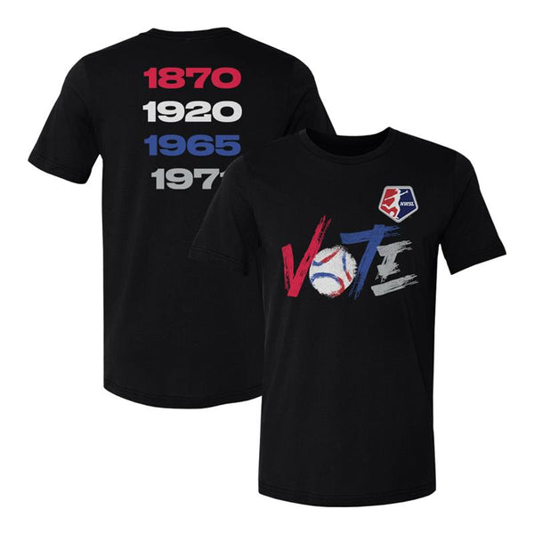 Unisex NWSL 2024 Vote Black Tee - Front & Back View