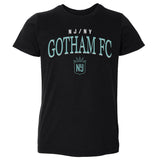 Toddler NJ/NY Gotham FC Black Arched Wordmark Tee