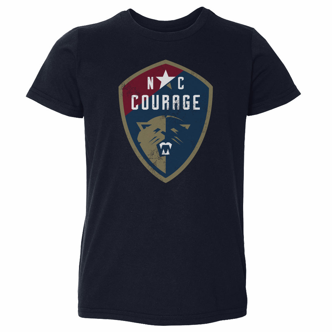 Toddler NC Courage Vintage Primary Logo Tee