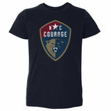 Toddler NC Courage Vintage Primary Logo Tee