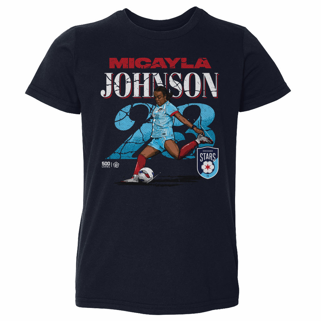 Toddler Chicago Stars Micayla Johnson Cracked Number Tee