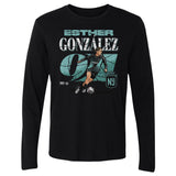 Unisex NJ/NY Gotham FC Esther Gonzalez Cracked Number Long Sleeve Tee