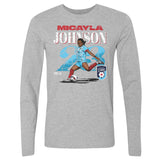 Unisex Chicago Stars Micayla Johnson Cracked Number Long Sleeve Tee