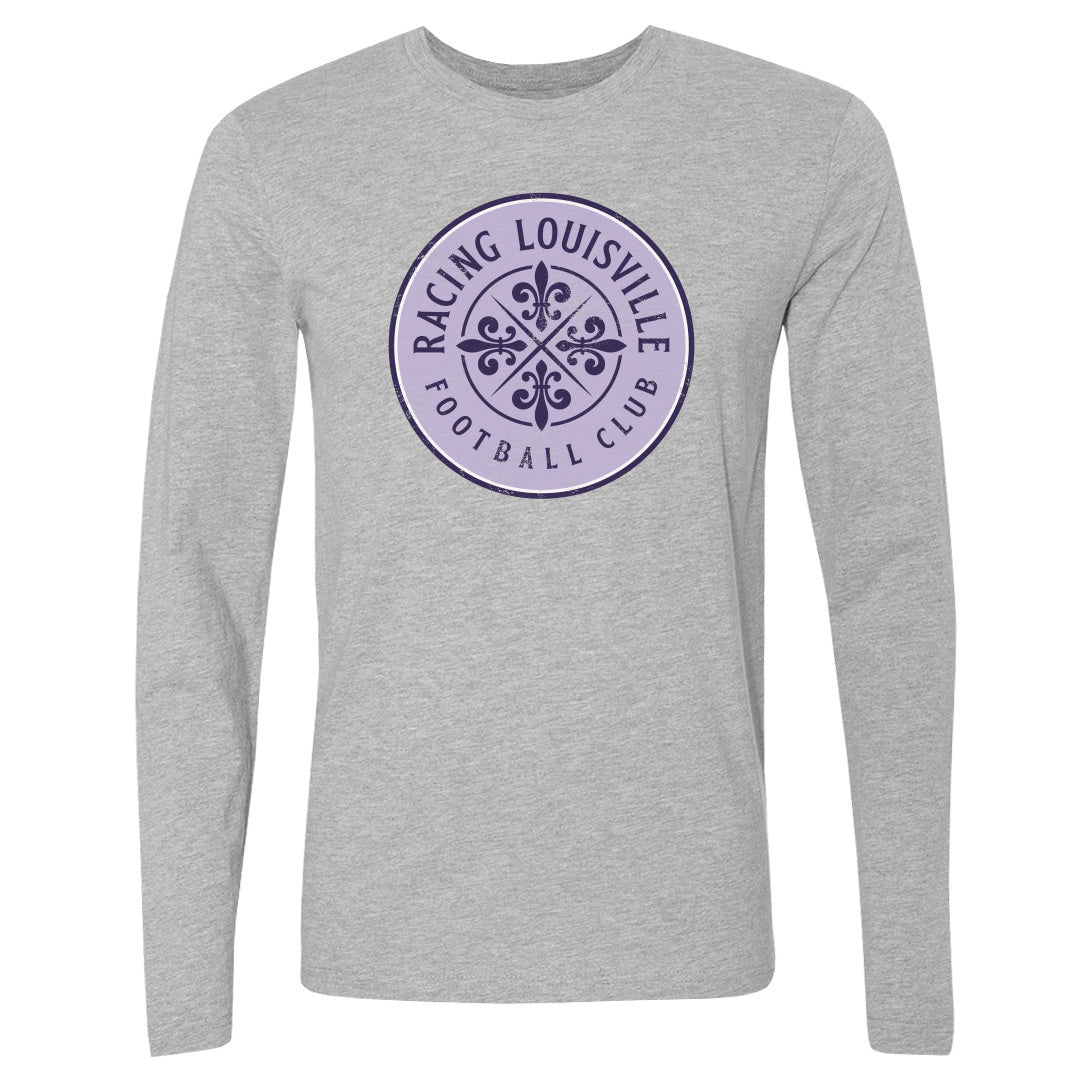 Unisex Racing Louisville Black Vintage Primary Logo Long Sleeve Tee