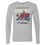 Unisex North Carolina Courage Ashley Sanchez Cracked Number Long Sleeve Tee