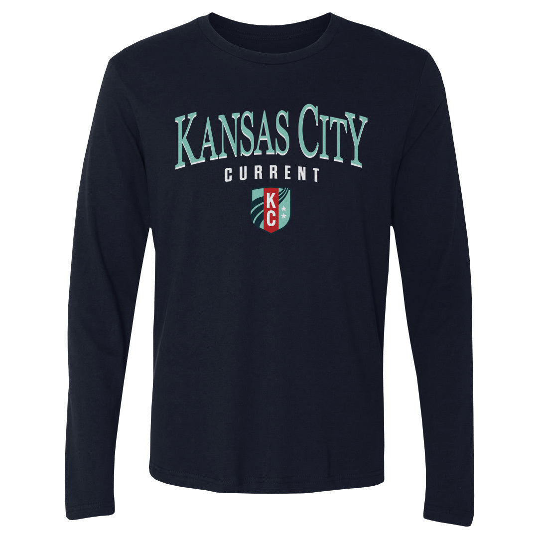 Unisex KC Current Arched Wordmark Long Sleeve Tee