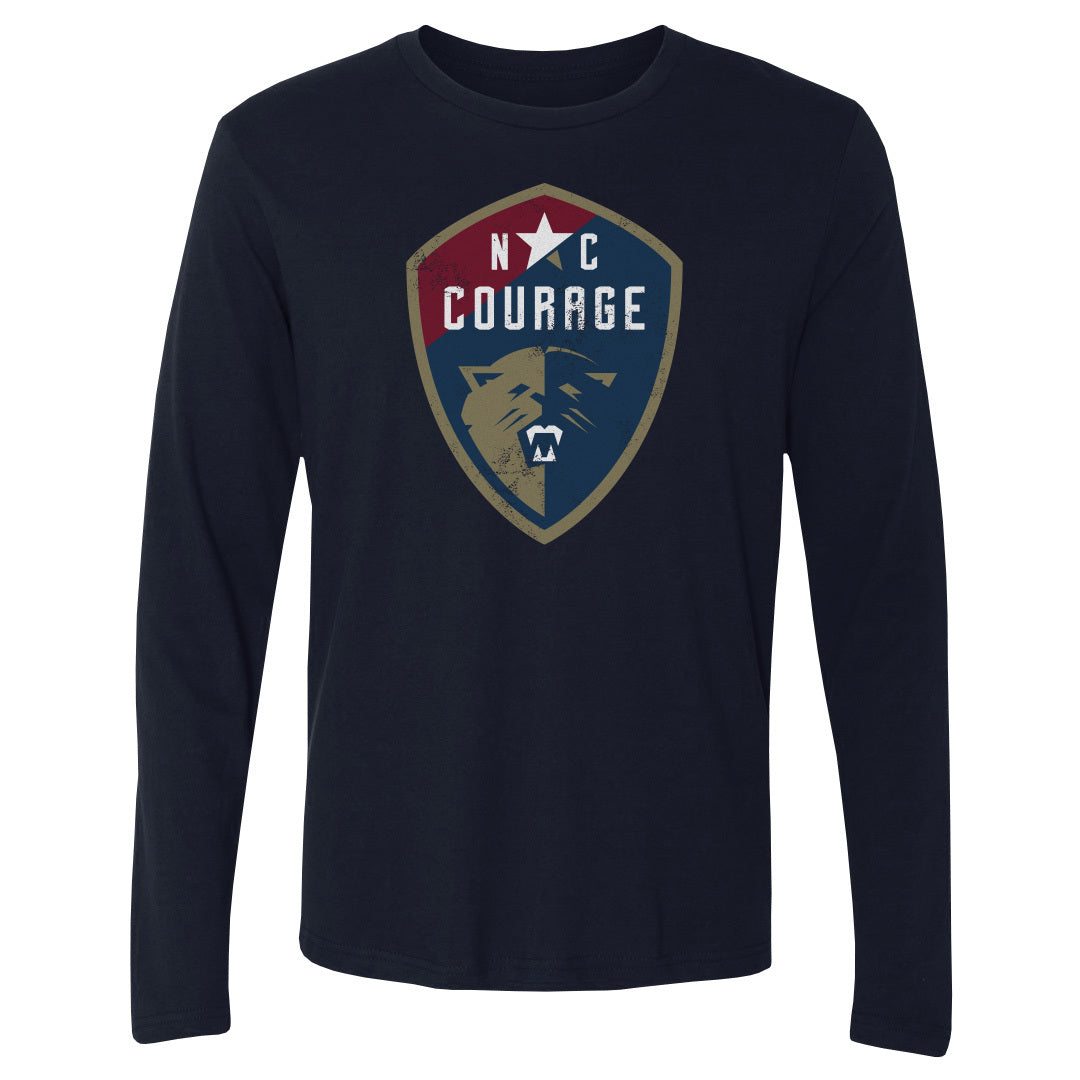 Unisex NC Courage Vintage Primary Logo Long Sleeve Tee