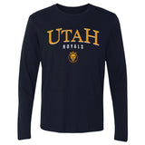 Unisex Utah Royals Arched Wordmark Navy Long Sleeve Tee