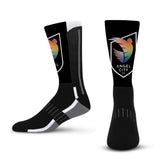 Unisex Angel City FC Black Phenom Curve 2025 Pride Socks