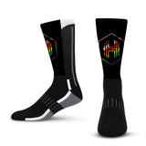 Unisex Houston Dash Black Phenom Curve 2025 Pride Socks