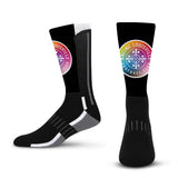 Unisex Racing Louisville Black Phenom Curve 2025 Pride Socks