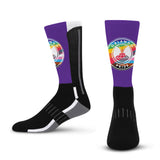 Youth Orlando Pride Black Phenom Curve 2025 Pride Socks