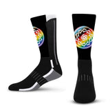 Unisex Portland Thorns Black Phenom Curve 2025 Pride Socks