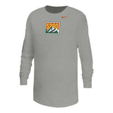 Youth Denver Summit Nike Heather Gray Long Sleeve Tee