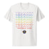 Unisex Bay FC Pride Repeat White Tee - Front View